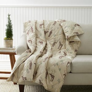 Company Essentials LoftAIRE Holiday Doe Throw Blanket