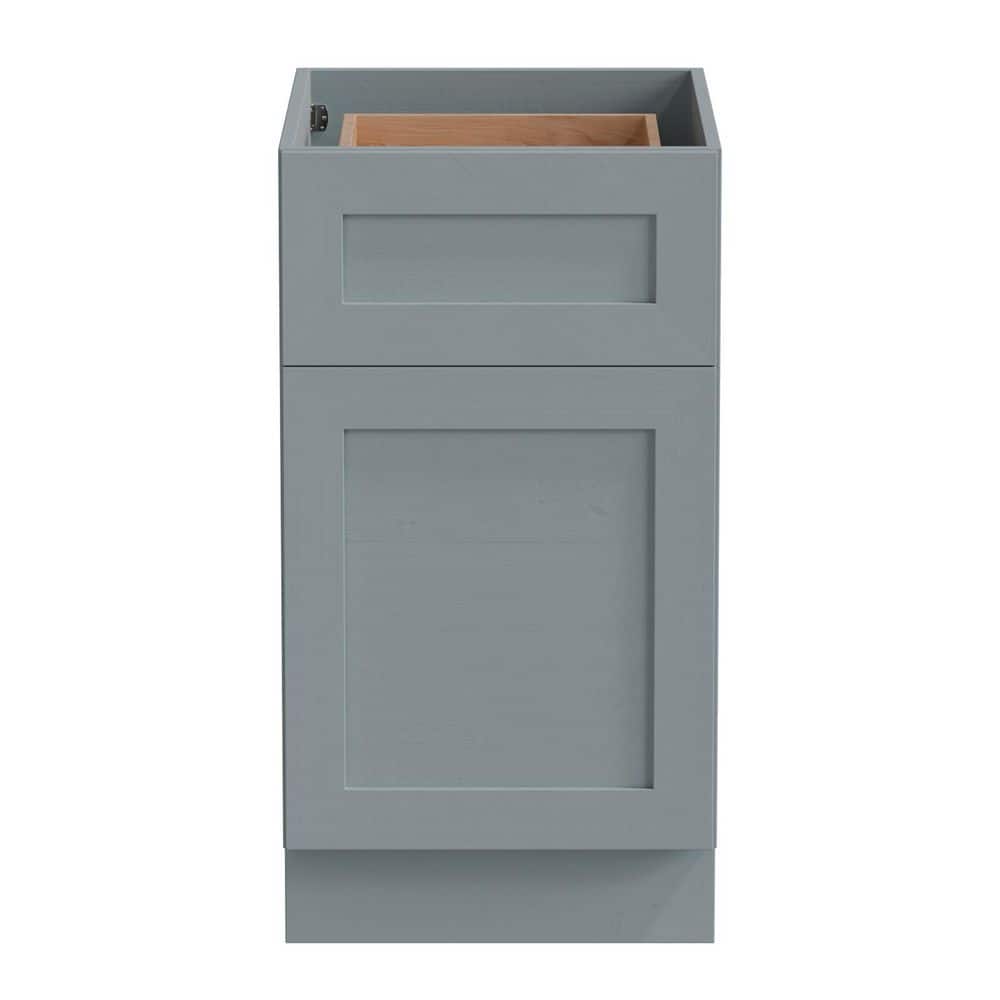 9 in. W x 24 in. D x 34.5 in. H Plywood Ready to Assemble Shaker Base Kitchen Cabinet in Gray with Adjustable Shelves price history on PriceWatchPro