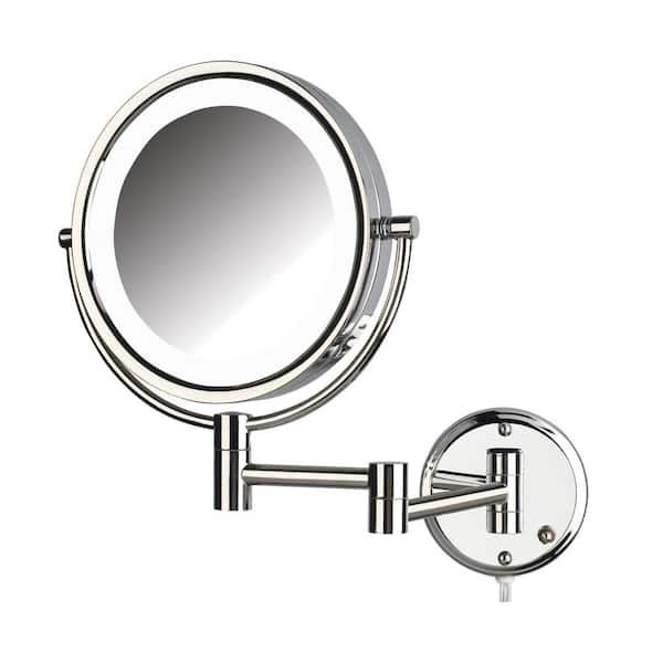 Jerdon 10.5 in. x 14.5 in. LED Lighted Wall Makeup Mirror