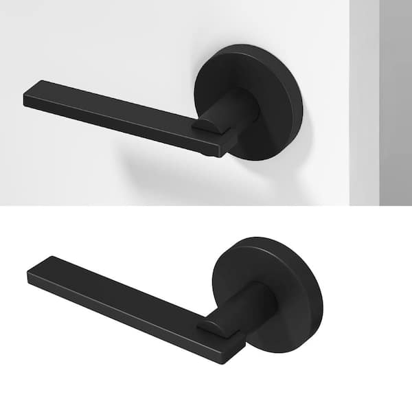 Valli Metal Matte Black Dummy Door Handle with Round Rosette