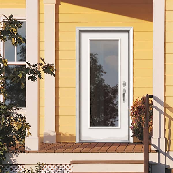 MMI DOOR 30 in. x 80 in. Classic Left-Hand Inswing Full-Lite Clear