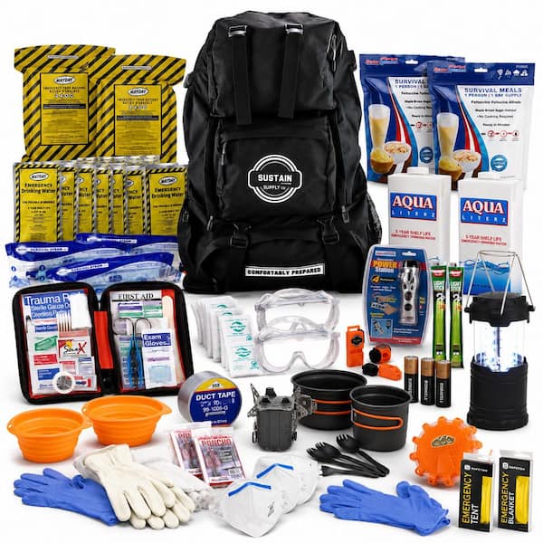 Sustain Supply Fire and Blackout Emergency Deluxe Kit