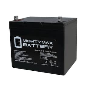 12V 75Ah Replacement Battery for AGM BCI Group 65 Car, Truck