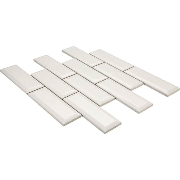 Daltile Revalia Remix Centennial White 12-1/2 in. x 15 in. Glossy