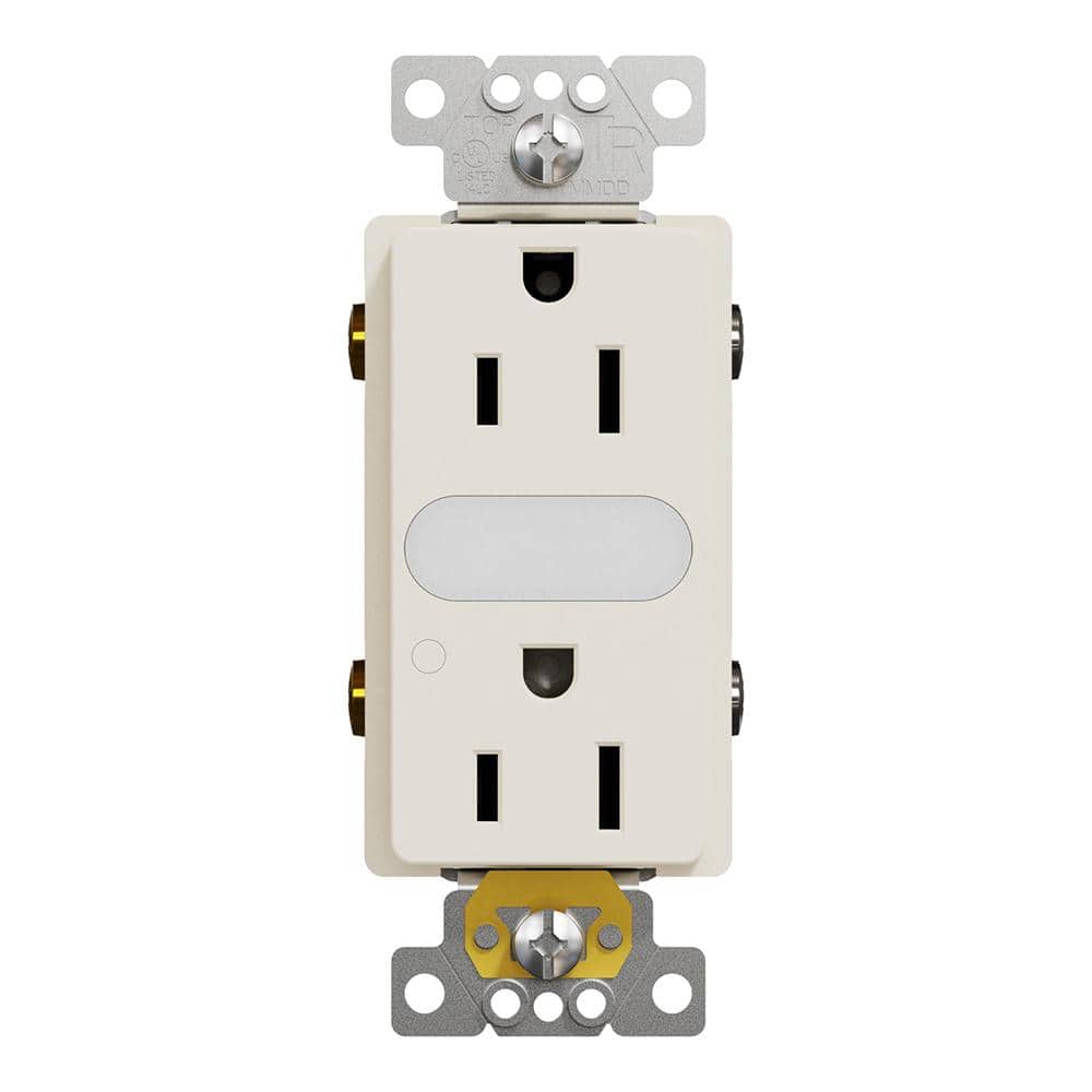 X Series 15 Amp 125-Volt Tamper Resistant Indoor Lighted Duplex Outlet Back Wire Decorator Receptacle Matte Almond price history on PriceWatchPro