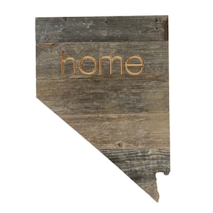 Large Rustic Farmhouse Nevada Home State Reclaimed Wood Wall Art