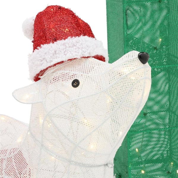 Home Accents Holiday 48 in. Christmas Noel with Polar Bear/Snowman