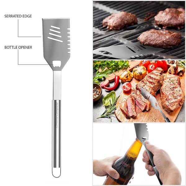 3pc 9" Stainless Steel Kitchen Locking Tongs Food Serving Summer Grilling BBQ 