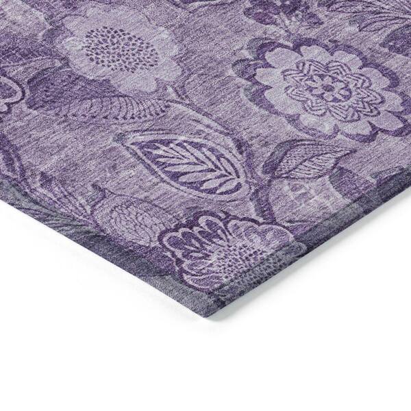 Chantille Machine Washable Indoor/Outdoor Abstract ACN1939 Plum 2 ft. x 3 ft. Accent Rug
