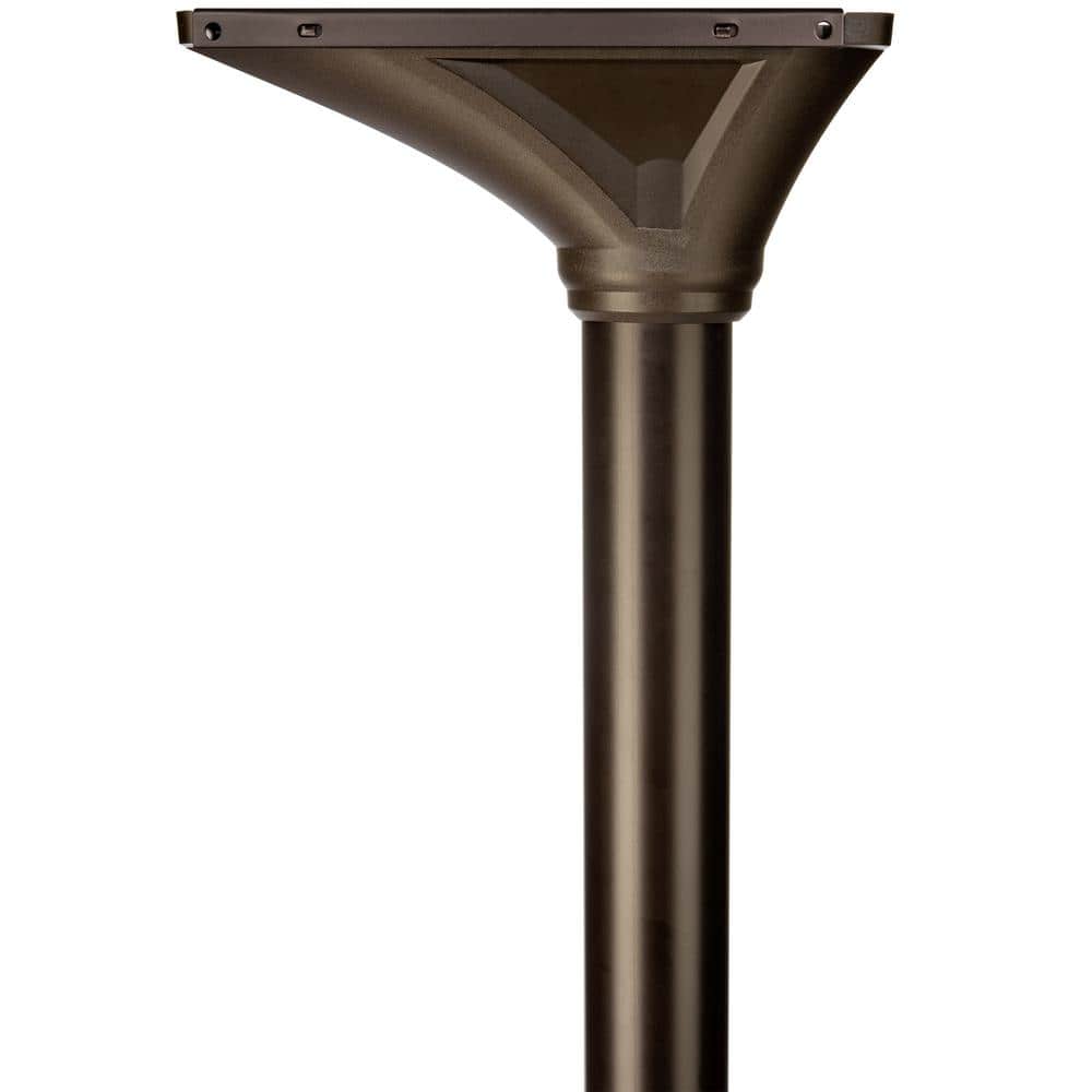 Rubbed Bronze Decorative In-Ground Mailbox Post