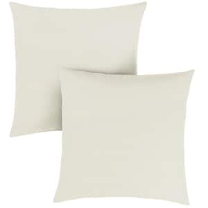 Outdoor Set of 2, Cotton Cover Down Alternative Decorative Throw Pillow  Insert, Square, 20 in. x 20 in. B073TFN973 - The Home Depot