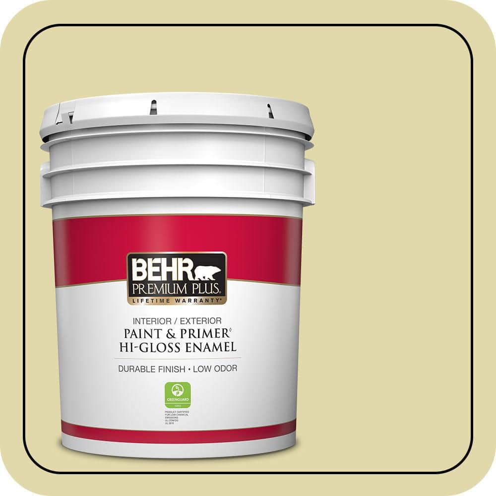 5 gal. Home Decorators Collection #HDC-CT-27A Fresh Willow Hi-Gloss Enamel Interior/Exterior Paint & Primer price history on PriceWatchPro