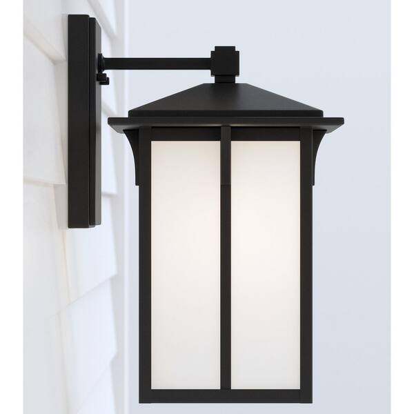 Generation Lighting - Tomek 1-Light Black Outdoor Wall Lantern