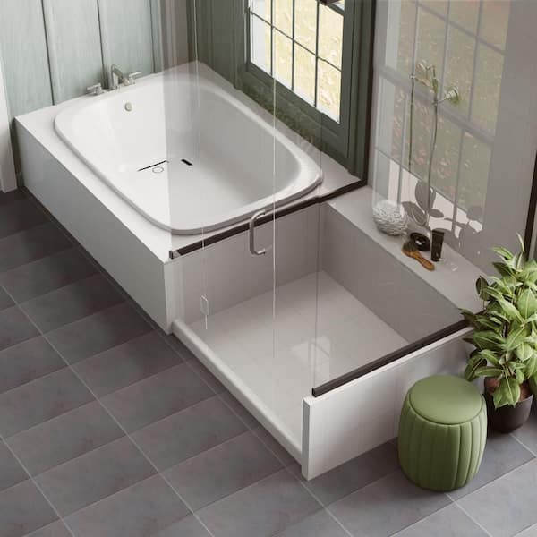 Piscina Glossy Black with BioTech 10 in. x 20 in. Porcelain Floor and Wall Tile (10.64 sq. ft. /Case)