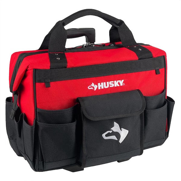 Husky 18 in. 18 Pocket Rolling Tool Bag HD65018-TH - The Home Depot