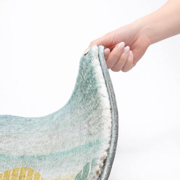 Dream Shag Premium Machine Washable Abstract ADS146 Poolside 10 ft. x 14 ft. Area Rug