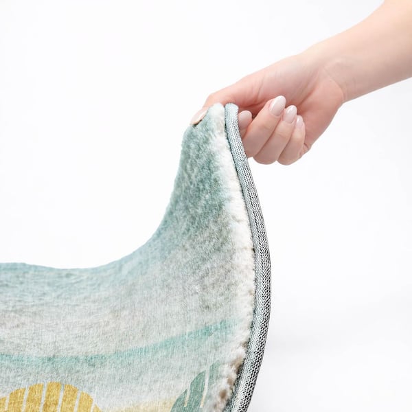 Dream Shag Premium Machine Washable Abstract ADS146 Poolside 9 ft. x 12 ft. Area Rug