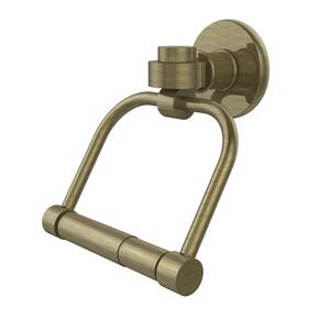 Continental Collection Single Post Toilet Paper Holder in Antique Brass