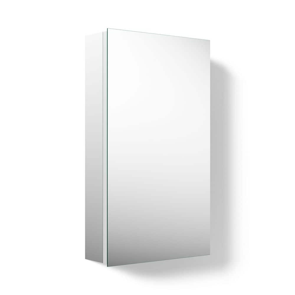 Embark 15 in. W x 26 in. H Rectangular Silver Recessed Medicine Cabinet with Mirror price history on PriceWatchPro