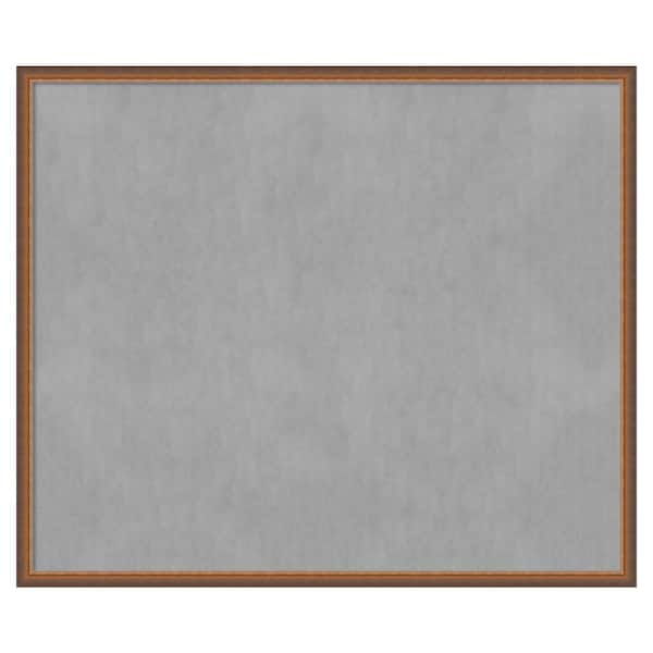 Amanti Art Two Tone Bronze Copper 50 in. x 42 in Framed Magnetic Board