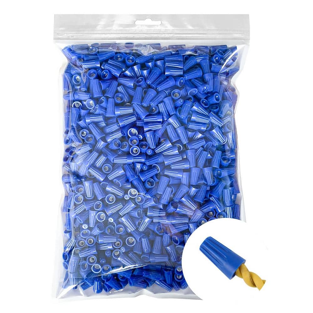 1000-Pieces AWG 22-14 Wire Caps Electrical Connectors, Cone-Shaped Insulati