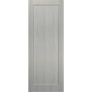 4111 36 in. x 80 in. Single Panel No Bore MDF Gray Finished Pine Wood Interior Door Slab