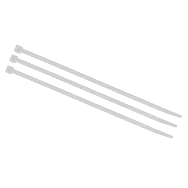 Home Plus EHD-1220-48-N5 175 lbs Tensile Strength White Poly Cable Tie 48 in. 