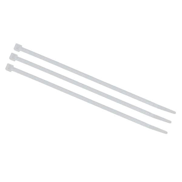 5 in. Indoor Rated Nylon Cable Ties, 40 lbs. Tensile Strength, 1000-Count, Natural