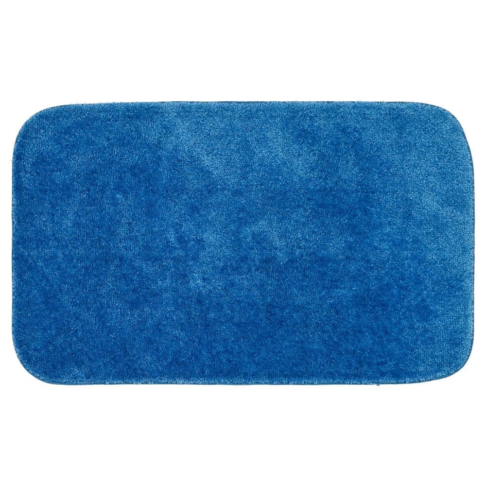 Garland Rug 24 in. x 40 in. Electric Blue Traditional Plush Nylon