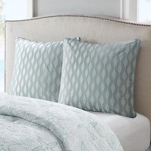 Maya Bay Blue Cotton Euro Sham