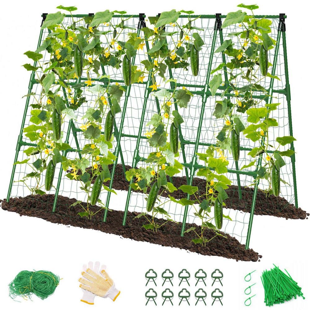 48 in. Cucumber Trellis, Garden Trellis for Climbing Plant, Raised Bed, Pla