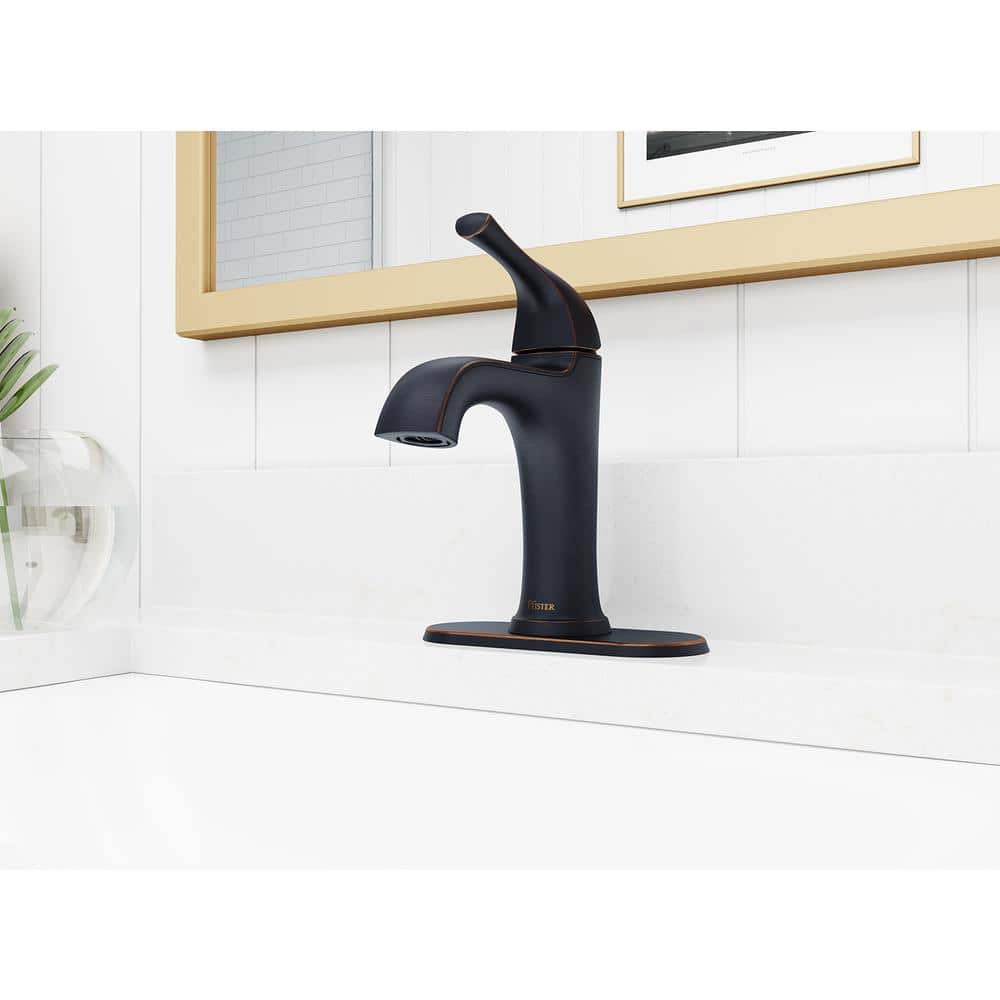 Tuscan Bronze Single-Handle High Arc Bathroom Faucet