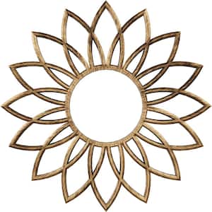 16 in. O.D. x 5-5/8 in. I.D. x 1/2 in. P Daisy Architectural Grade PVC Pierced Ceiling Medallion