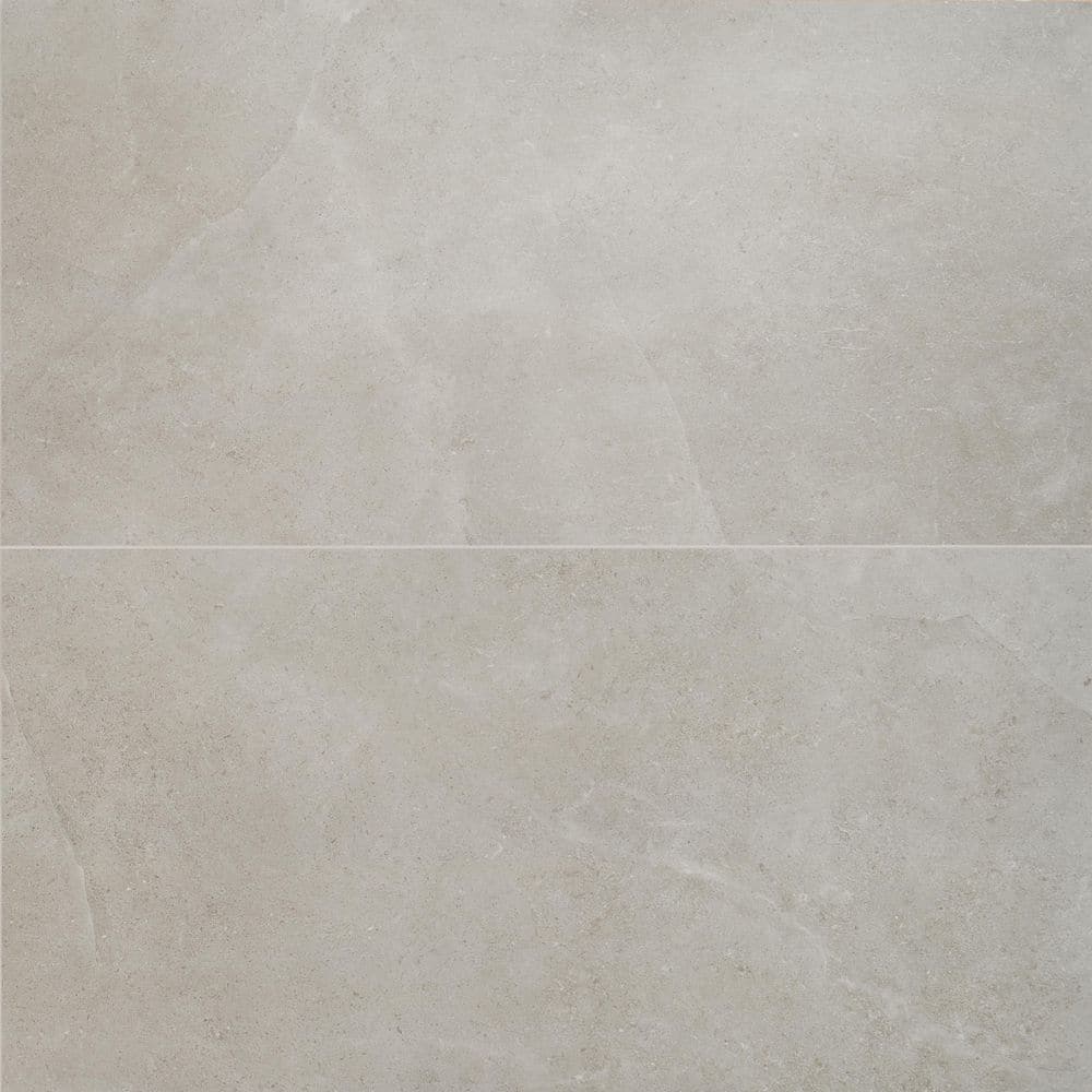 Large Format Light Gray Matte Porcelain Floor and Wall Tile