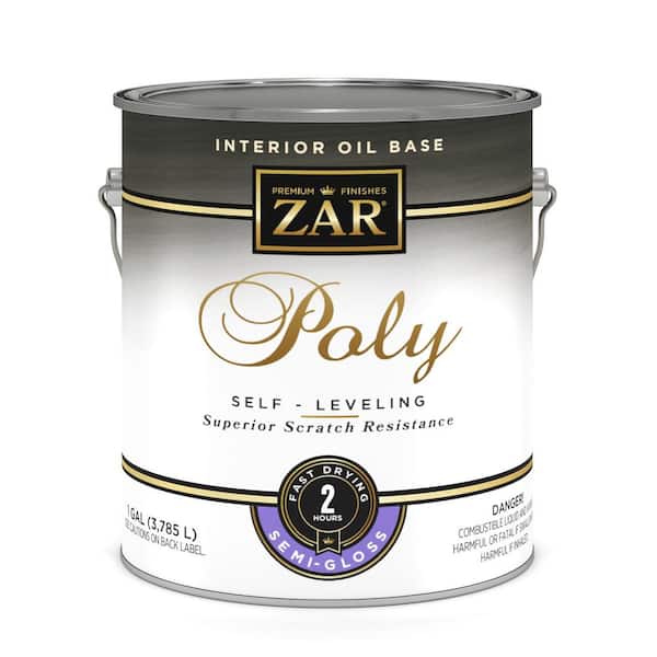 ZAR 1 gal. Clear Semi-Gloss Oil-Based Interior Polyurethane - Self Leveling