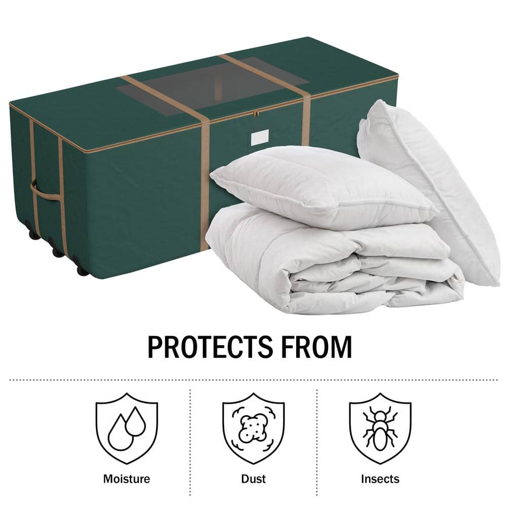 Green Rolling Christmas Tree Storage Bag with Reinforced Handles