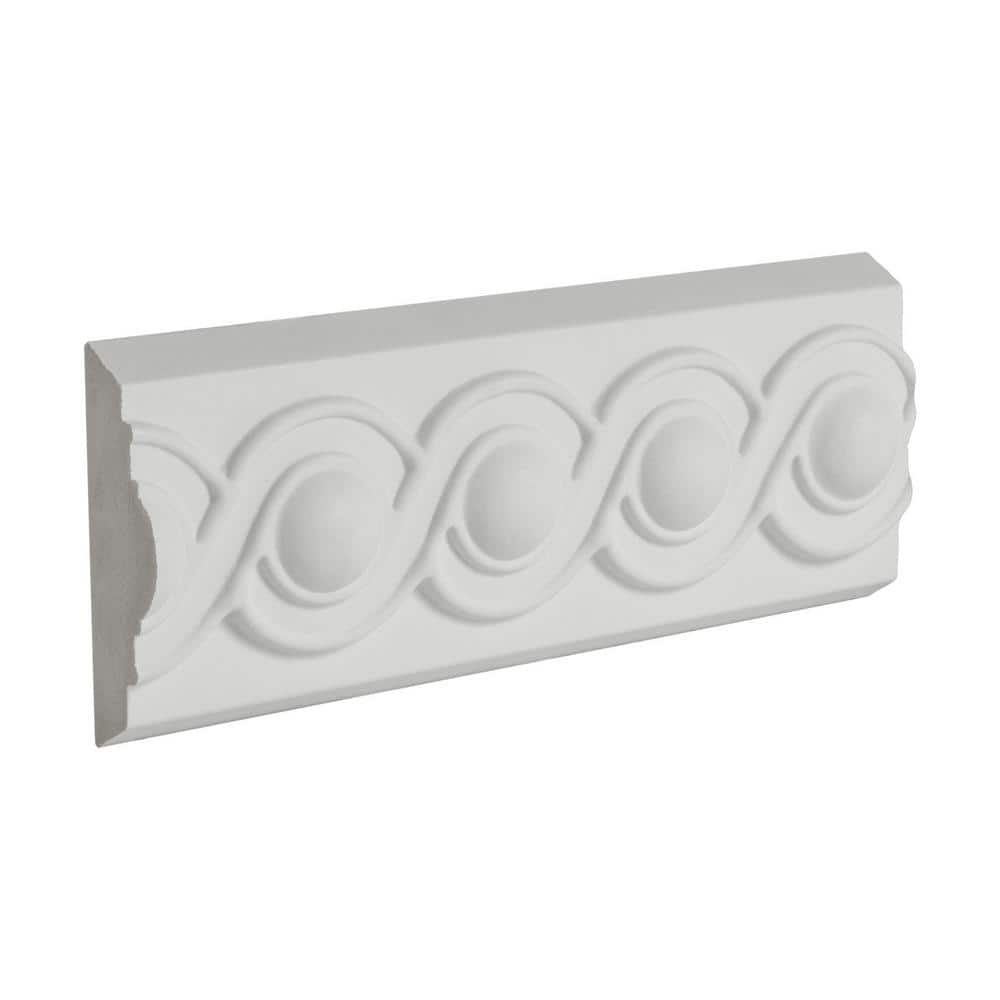 White Polyurethane Decorative Panel Moulding Sample