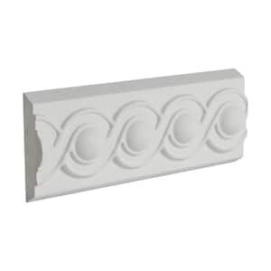 2-3/8 in. x 3/4 in. x 6 in. Long Running Bead Polyurethane Panel Moulding Sample