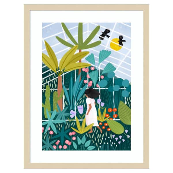 Amanti Art In the Green House by Bea Muller 1 Piece Framed Giclee People Art Print 25 in. x 19 in.