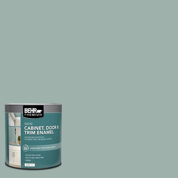 BEHR PREMIUM 1 qt. #N430-3 Garden Vista Satin Enamel Interior/Exterior Cabinet, Door & Trim Paint