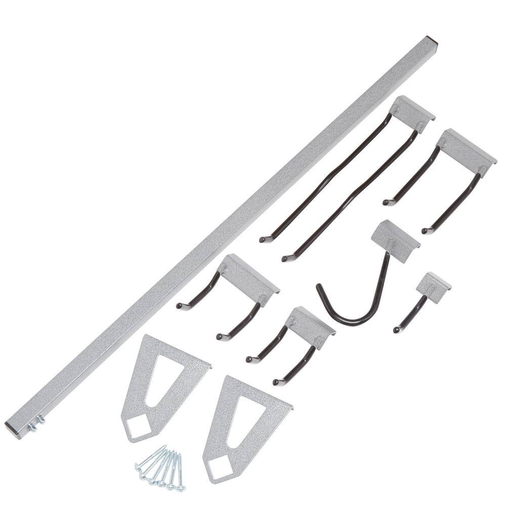 Small Steel Yard Tool Rack with Mounting Hardware