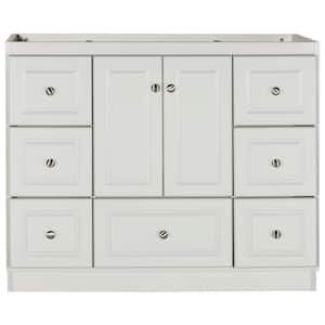 Ultraline 42 in. W x 21 in. D x 34.5 in. H Bath Vanity Cabinet without Top in Dewy Morning