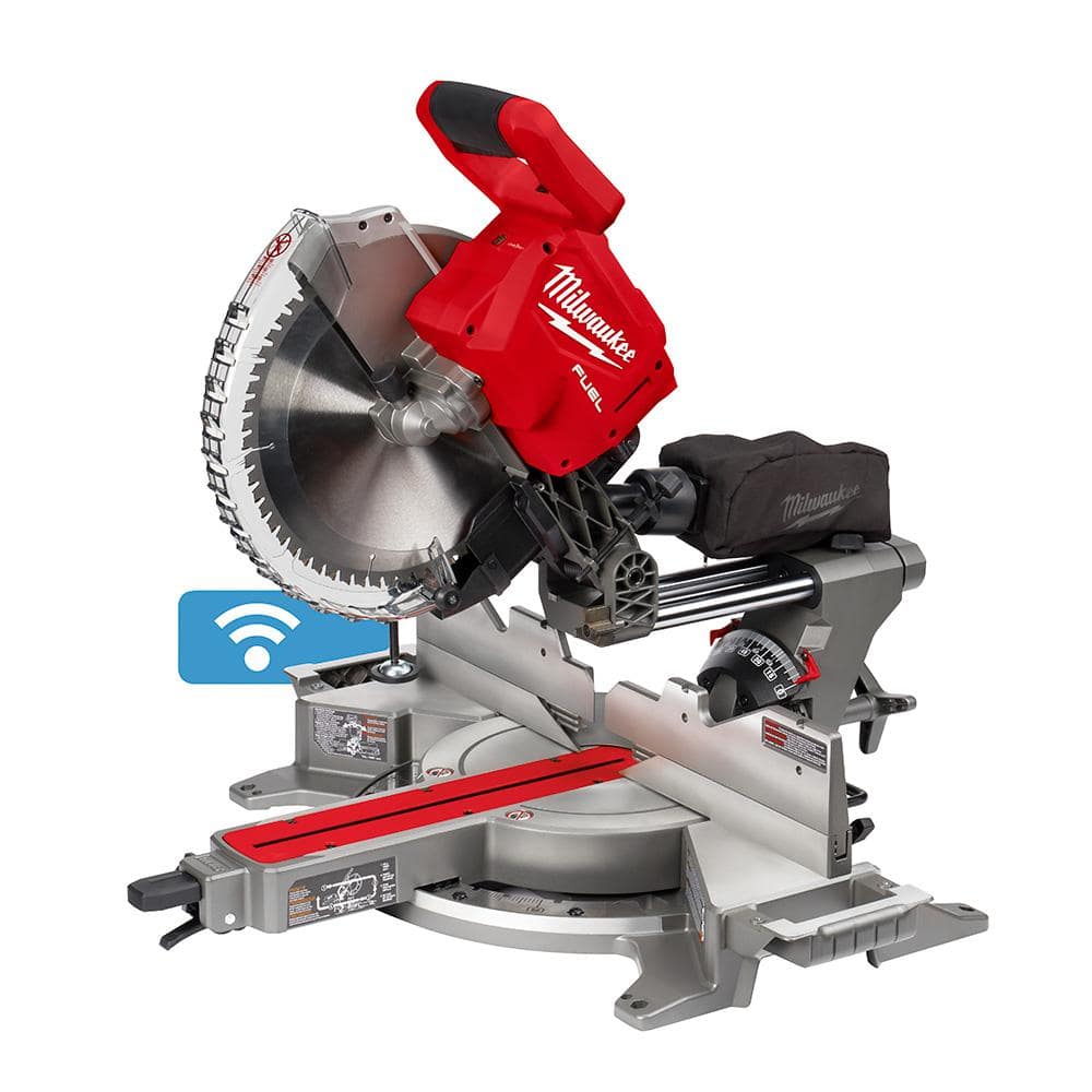 Milwaukee M18 FUEL 18V Lithium-Ion Brushless Cordless 12 in. Dual Bevel Sliding Compound Miter Saw (Tool-Only) -  2739-20