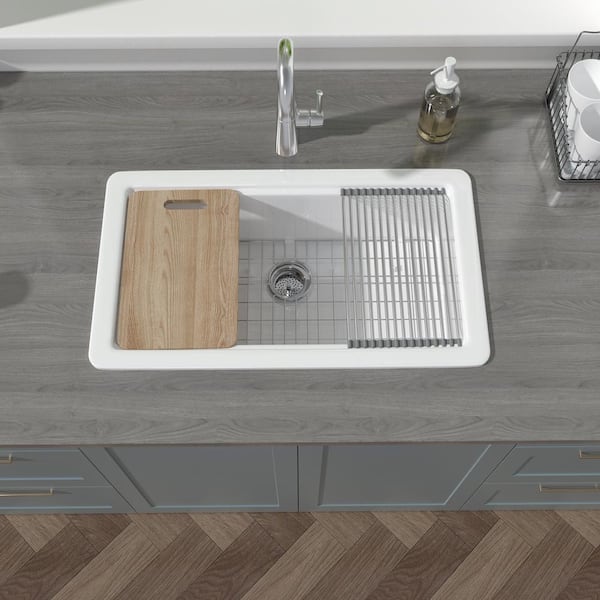 Workstation Sink Accessory - 18 Dishwasher Safe White Cutting Board ( –  Create Good Sinks