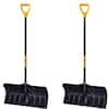 True Temper 38.3 in. Steel Handle Plastic Snow Shovel (Pack of 2) 10000-03687