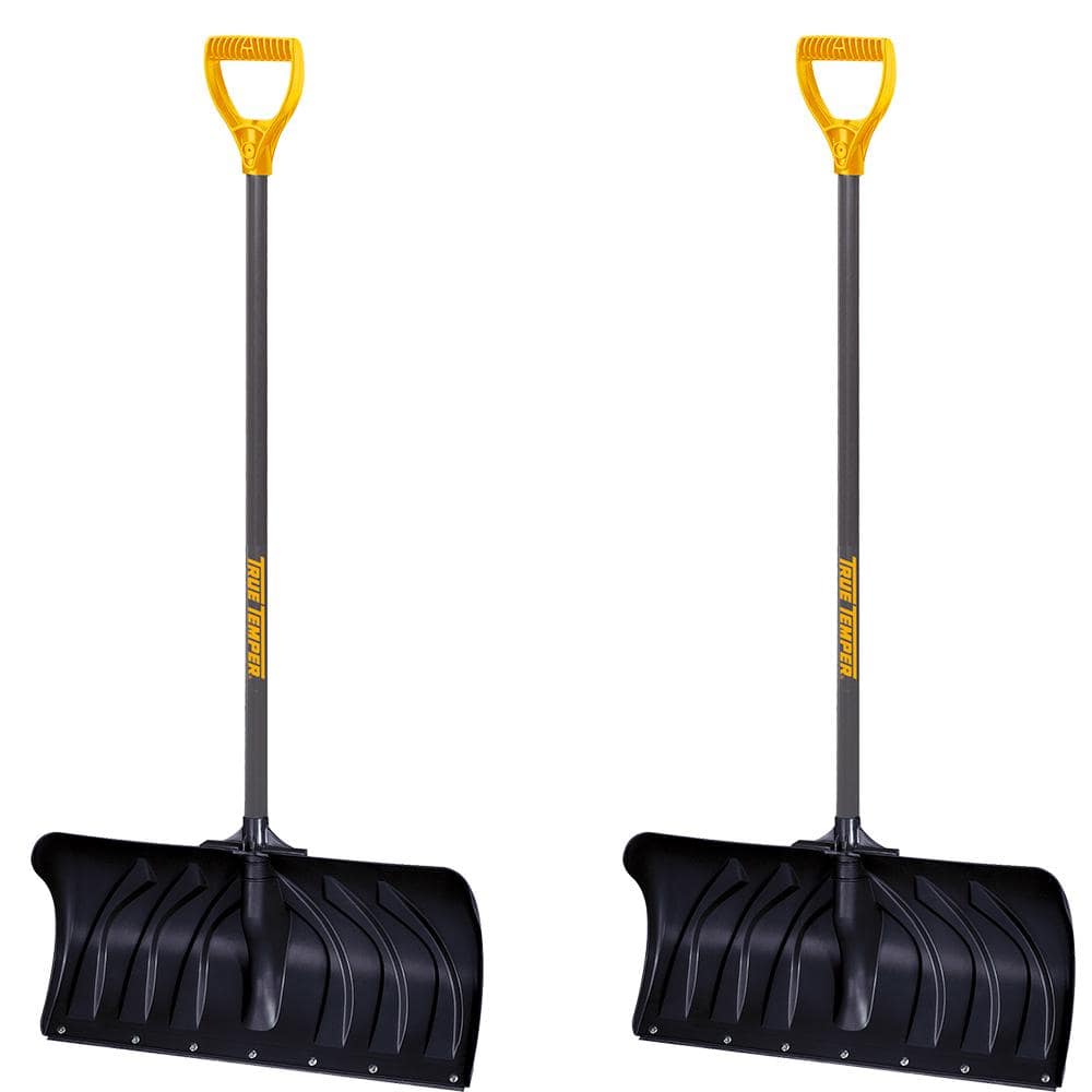 True Temper 38.3 in. Steel Handle Plastic Snow Shovel (Pack of 2)  10000-03687 The Home Depot