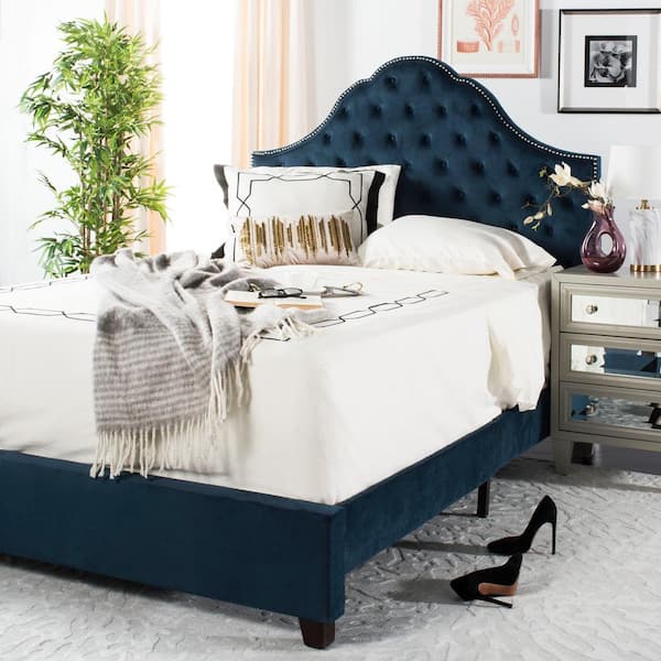 SAFAVIEH Beckham Blue Full Upholstered Bed