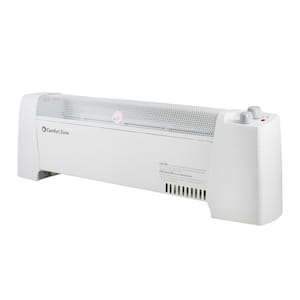 29 in. 1,500-Watt White Convection Baseboard Heater with Silent Operation