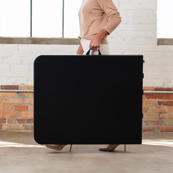 Lifetime 72 in. L Rectangle Black Resin Top Fold-In-Half