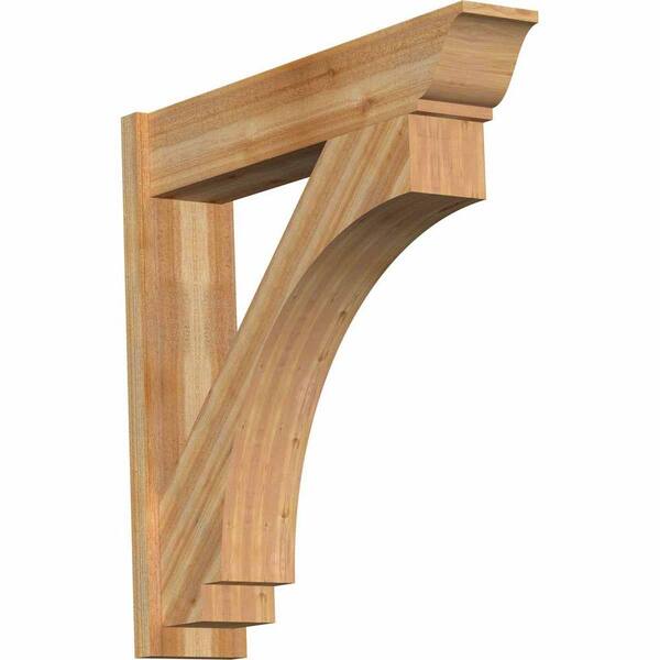 Ekena Millwork 8 in. x 38 in. x 38 in. Western Red Cedar Imperial Traditional Rough Sawn Outlooker